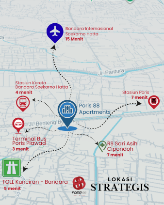 Lokasi Strategis Poris 88